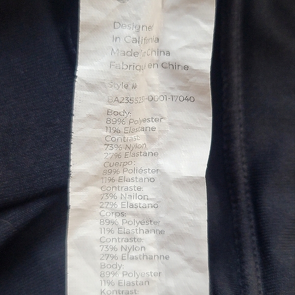 Fabletics Strappy Sports Bra Black Medium - Picture 6 of 6